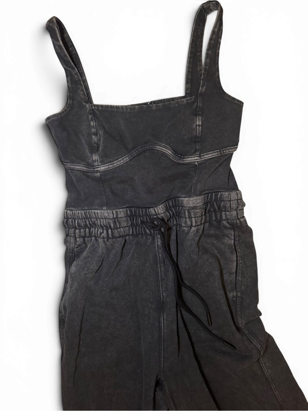 Free People FP Movement Inbound Stretch Cotton Jumpsuit Black Size XS NWOT - Picture 3 of 7